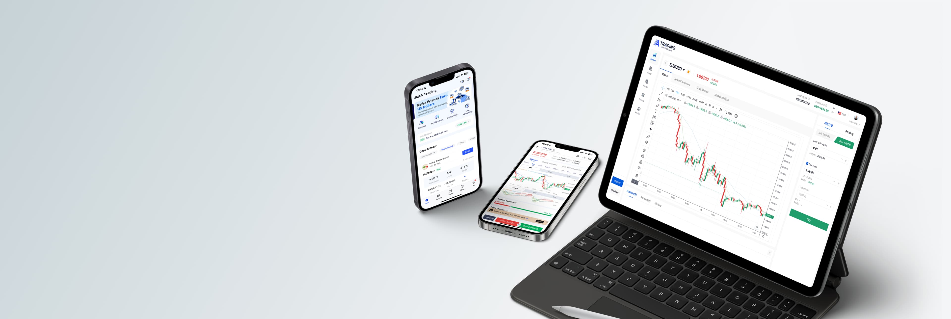 DPrime Trade on mobile devices